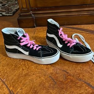 High top platform vans women’s size 9